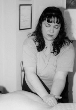 Photo of Michele Demonstrating Massage